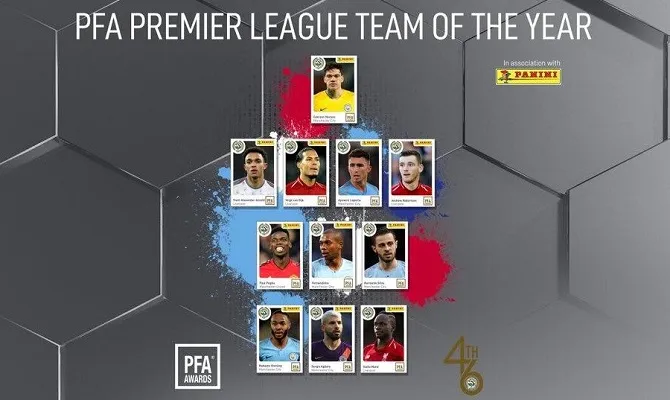 Pogba lọt vào đội hình của năm do PFA bầu chọn