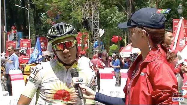 Nguyễn Thành Tâm - về nhất đua xe đạp HTV