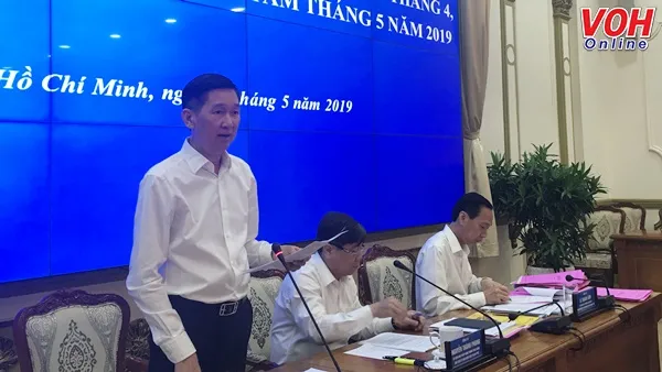 Phó Chủ tịch UBND TP Trần Vĩnh Tuyến phát biểu.