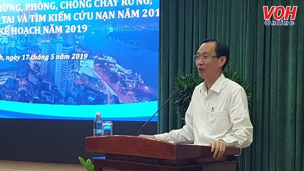 Ông Lê Thanh Liêm, Phó Chủ tịch UBND TPHCM phát biểu chỉ đạo. 