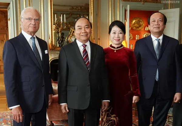 Thủ tướng Nguyễn Xuân Phúc và Phu nhân hội kiến với Quốc vương Thụy Điển
