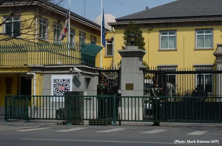 Đại sứ quán Anh tại Trung Quốc (Ảnh: AFP)