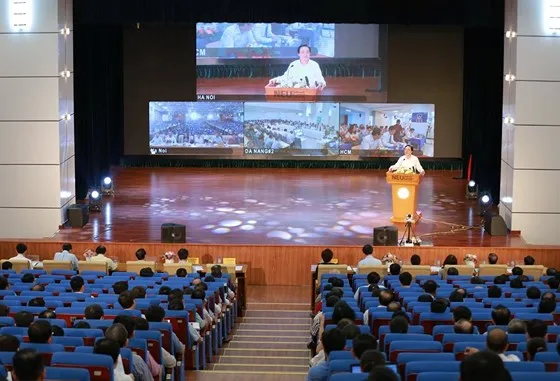 Hội nghị trực tuyến tại 3 điểm cầu Hà Nội, Đà Nẵng và TPHCM về công tác tuyển sinh năm 2019