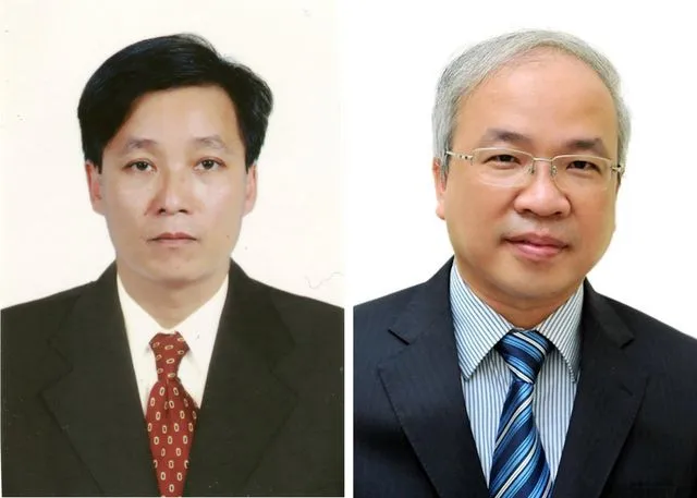 Thứ trưởng Nguyễn Khánh Ngọc (trái) và Thứ trưởng Phan Chí Hiếu của Bộ Tư pháp