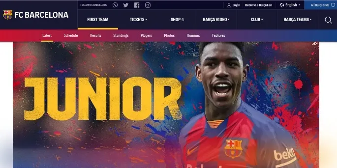 CLB Barca sở hữu thành công hậu vệ Junior Firpo