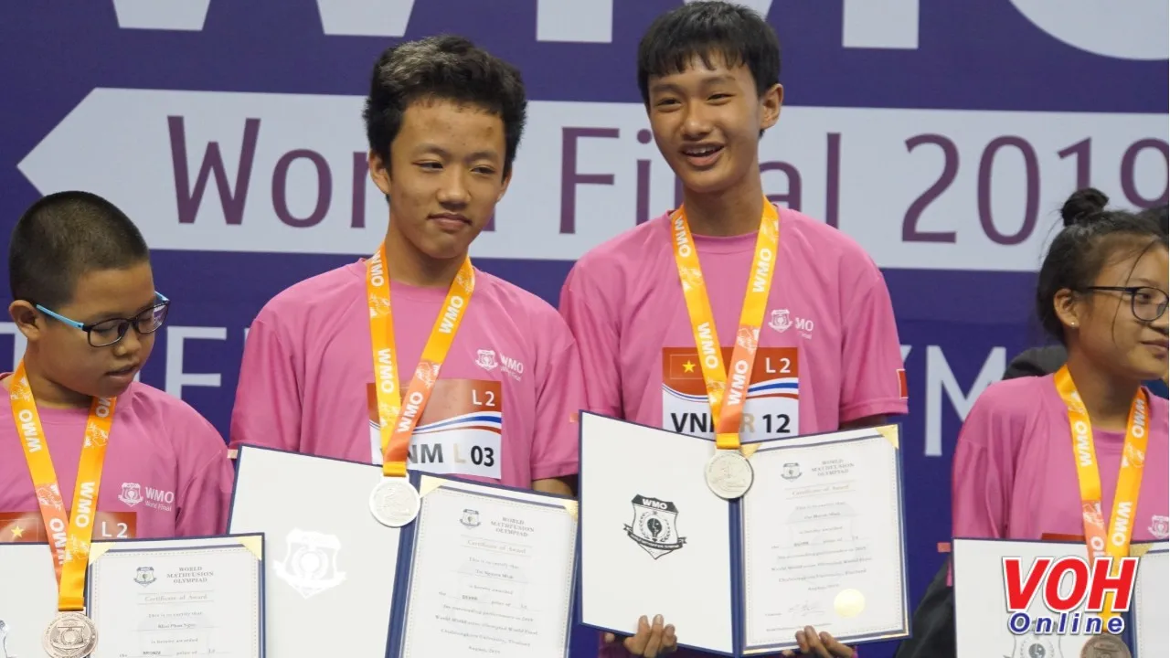  Olympiad Toán học, World MathFusion Olympiad 2019, Nguyễn Minh Trí, Huỳnh Minh Đạt