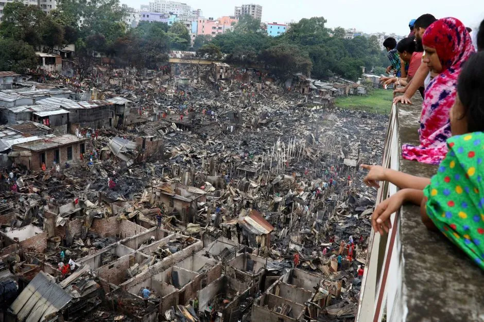 Bangladesh: Cháy khu ổ chuột, 50.000 người mất nhà cửa