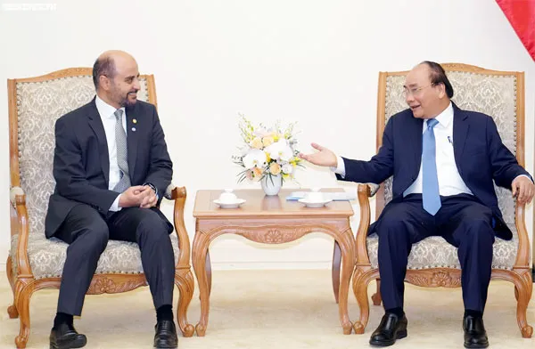 Thủ tướng Nguyễn Xuân Phúc tiếp Tổng Giám đốc Quỹ OPEC về phát triển quốc tế (OFID) Abdullhamid Alkhalifa