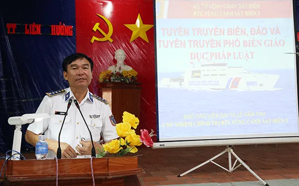 Đại tá Lê Văn Thu, Chủ nhiệm chính trị Bộ Tư lệnh Vùng  Cảnh sát biển 3