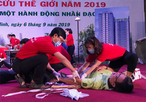 Hội chữ thập đỏ TPHCM tổ chức lễ kỷ niệm “Ngày sơ cấp cứu thế giới” năm 2019