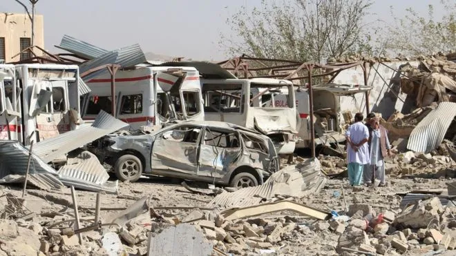 Afghanistan: Một bệnh viện bị phá hủy vì bị Taliban ném bom, ít nhất 20 người thiệt mạng