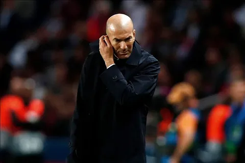 HLV Zidane thất vọng sau trận thua PSG