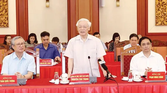 Tổng Bí thư, Chủ tịch nước Nguyễn Phú Trọng, Trưởng Tiểu ban Văn kiện Đại hội XIII của Đảng