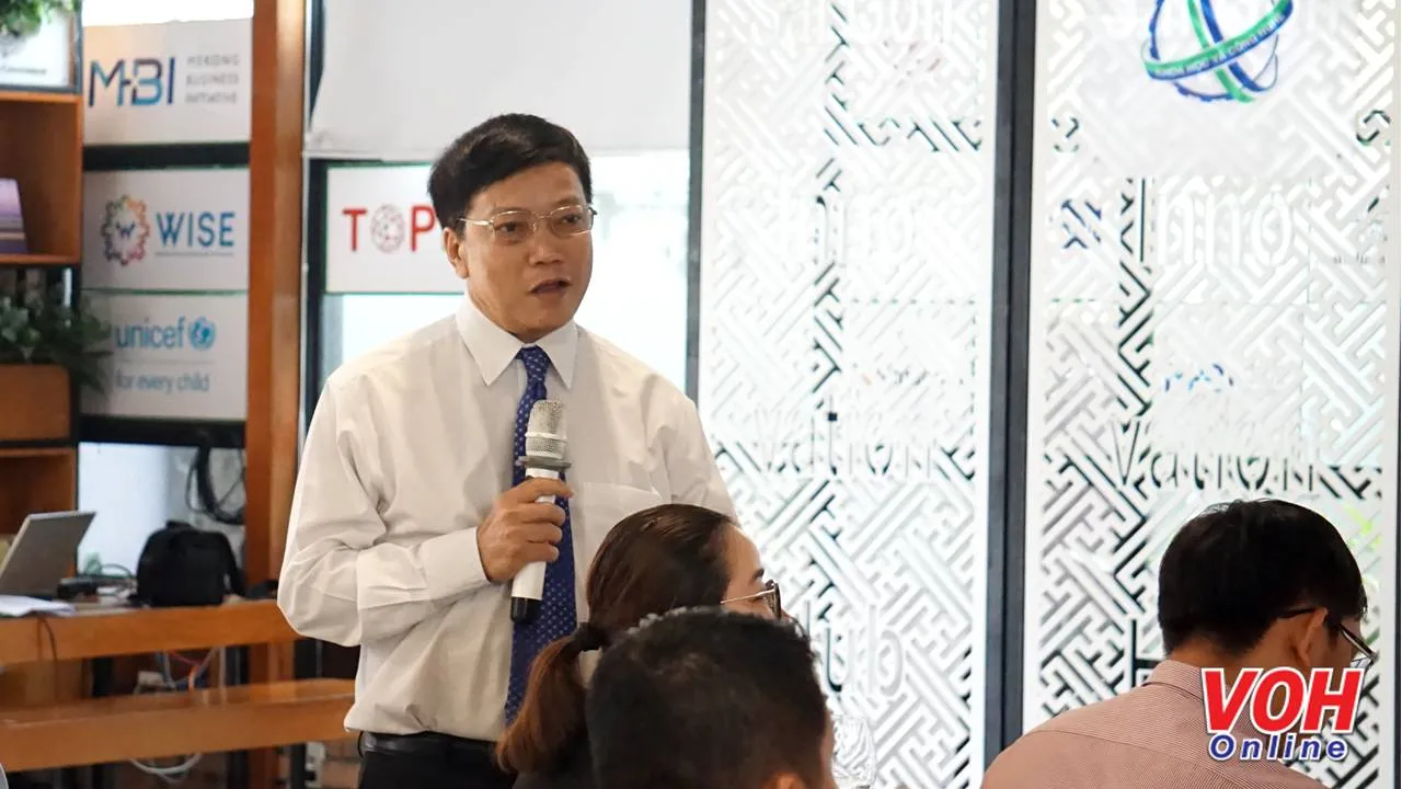 Ông Nguyễn Khắc Thanh, Phó giám đốc Sở Khoa học và Công nghệ TPHCM chia sẻ thông tin về Tuần lễ Đổi mới sáng tạo và Khởi nghiệp TPHCM 