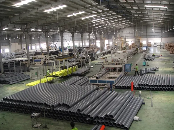 Các sản phẩm ống nhựa sản xuất tại nhà máy