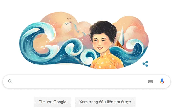 Google Doodle mừng kỷ niệm 77 năm ngày sinh nhà thơ Xuân Quỳnh