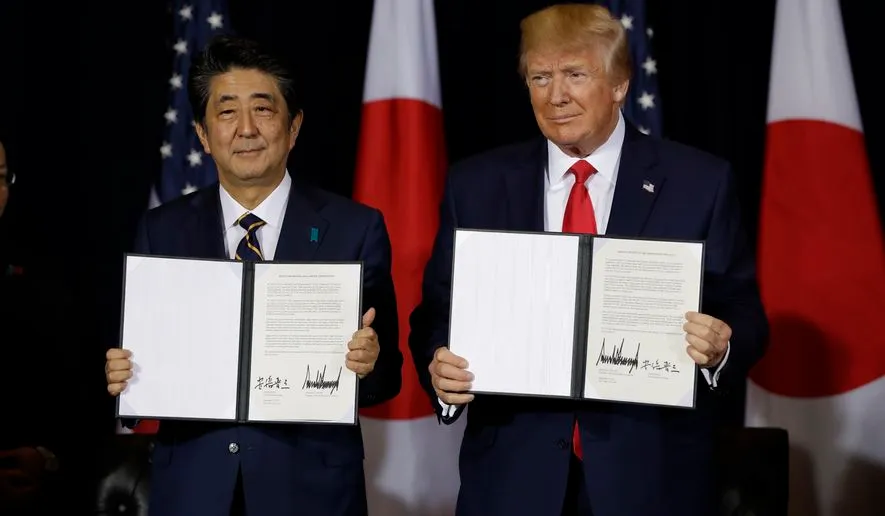 Mỹ - Nhật chính thức ký hiệp định thương mại song phương