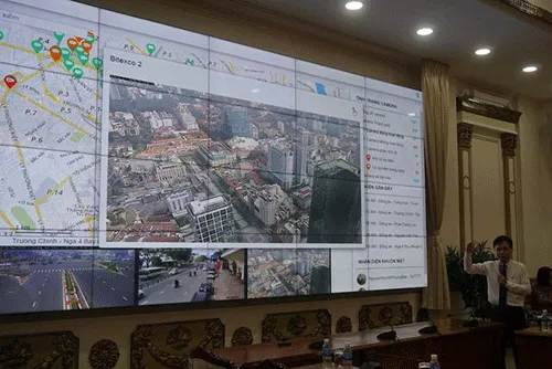 Các camera của thành phố được tích hợp về Trung tâm điều hành chỉ huy đô thị thông minh