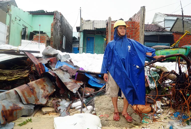 Bình Định, Phú Yên thiệt hại sau bão số 5