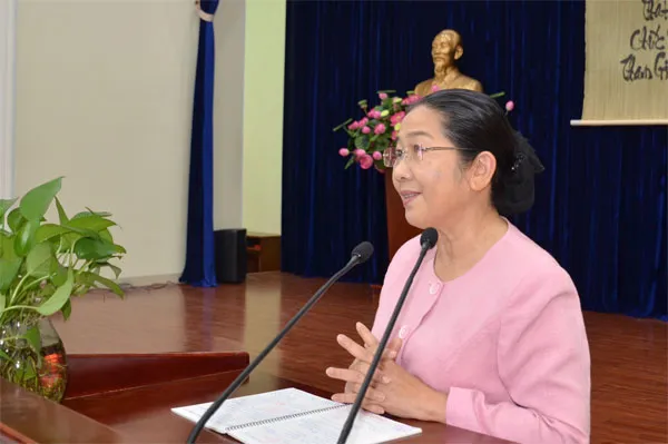 Bà Võ Thị Dung, Phó Bí thư Thành ủy TPHCM