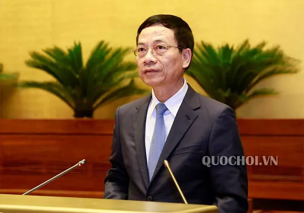 Quốc hội tiến hành chất vấn Bộ trưởng Thông tin và Truyền thông Nguyễn Mạnh Hùng