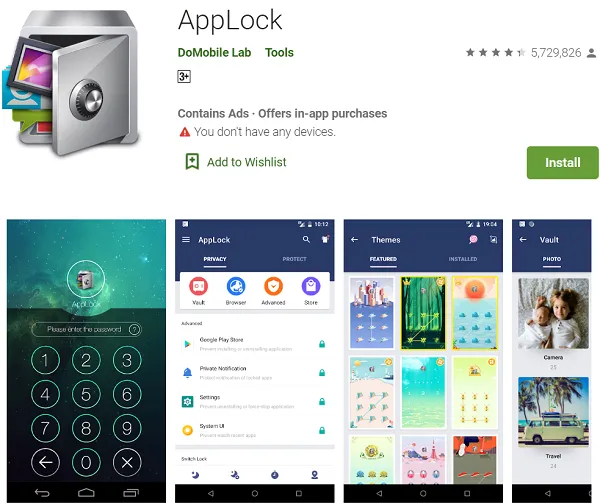 Các App tốt nhất dùng để khóa ứng dụng điện thoại Android 1