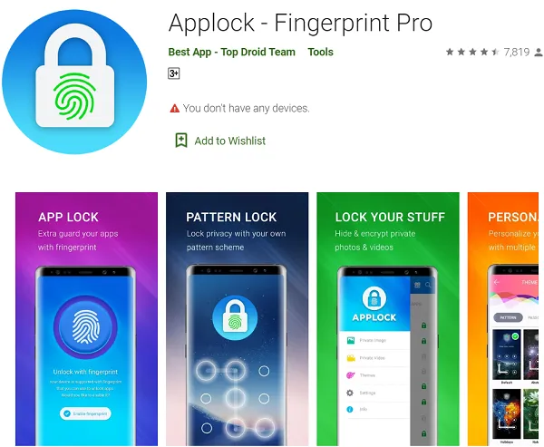 Các App tốt nhất dùng để khóa ứng dụng điện thoại Android 3