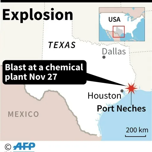Mỹ: Nổ lớn tại một nhà máy hóa chất ở bang Texas