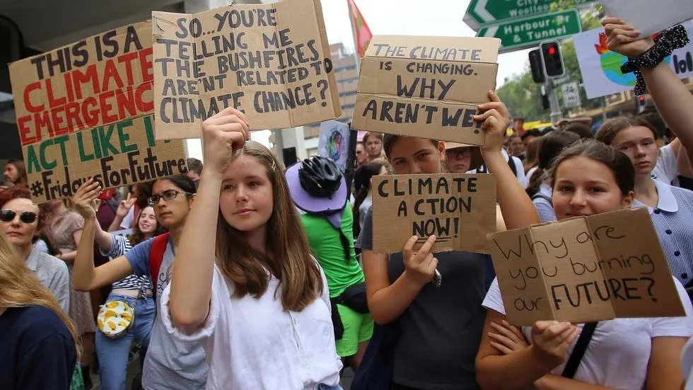 Sinh viên Australia phát động biểu tình quy mô lớn chống biến đổi khí hậu toàn cầu