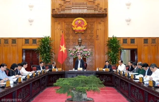 Thủ tướng Nguyễn Xuân Phúc chủ trì cuộc họp thường trực chính phủ về dự thảo nghị quyết 01 năm 2020