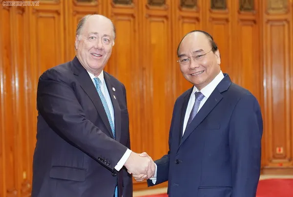 Thủ tướng Chính phủ Nguyễn Xuân Phúc và Chủ tịch Hội đồng quản trị USABC