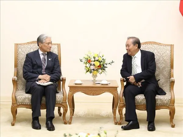 Phó Thủ tướng Thường trực Trương Hòa Bình tiếp Ngài Fukuda Tomikazu, Thống đốc tỉnh Tochigi
