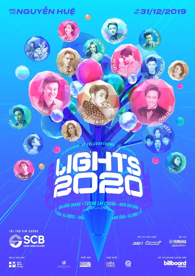 Sơn Tùng M-TP, Phan Mạnh Quỳnh, Trọng Hiếu trình diễn tại Lễ hội ánh sáng Countdown Lights 2020