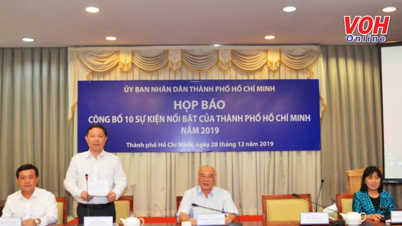 Ông Dương Anh Đức - Giám đốc Sở Thông tin và Truyền thông, công bố 10 sự kiện nổi bật của TPHCM năm 2019