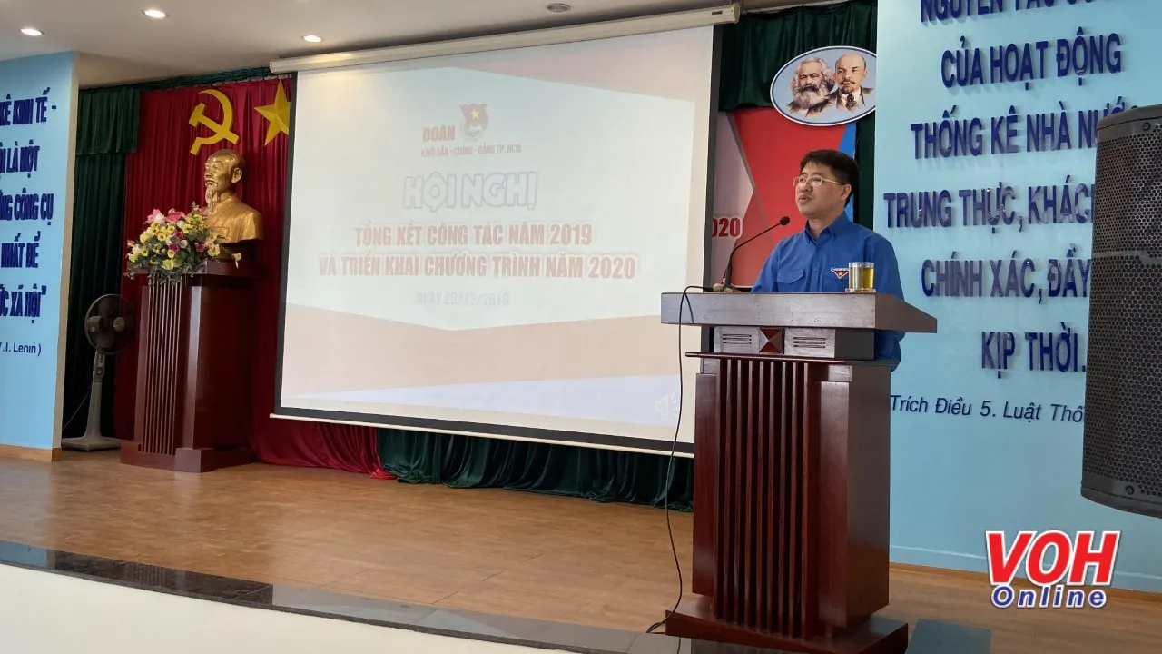 Bí thư Thành Đoàn TPHCM Phạm Hồng Sơn - phát biểu chỉ đạo tại Hội nghị