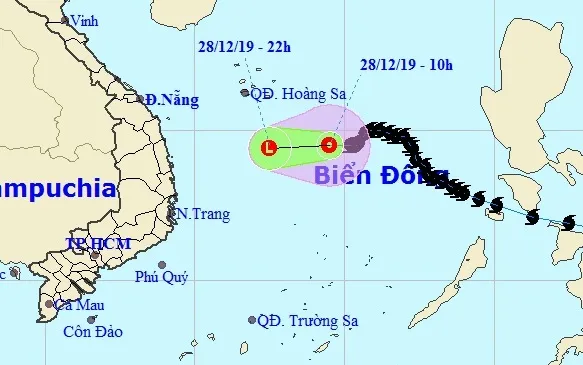 Bão số 8 đã suy yếu thành áp thấp nhiệt đới