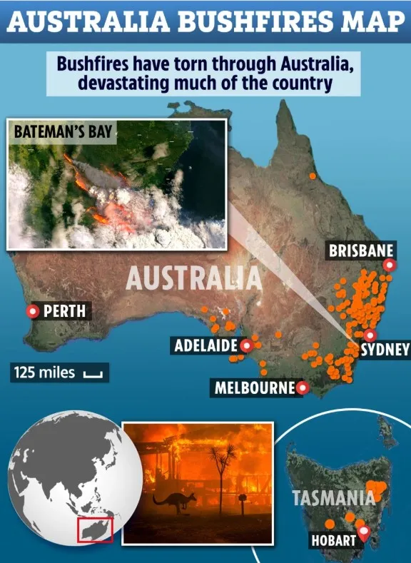 Australia hối thúc người dân nhanh chóng di tản vì cháy rừng có thể vượt tầm kiểm soát