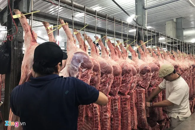 Giá thịt lợn tại các tỉnh phía Nam đang giảm 