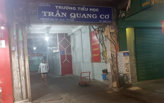 trường Tiểu học Trần Quang Cơ - nơi xảy ra vụ xô xát