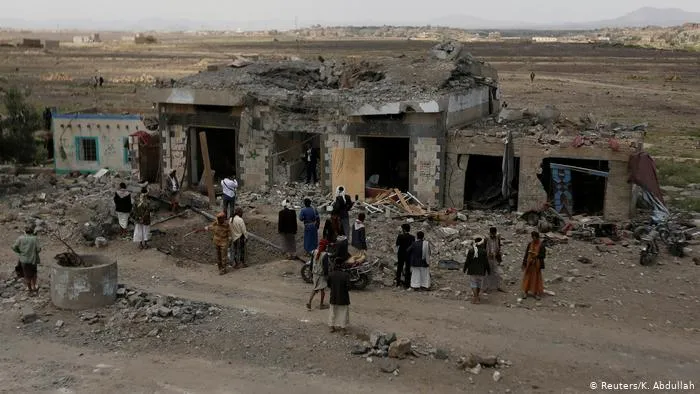 Một khu vực chiến sự tại Yemen.