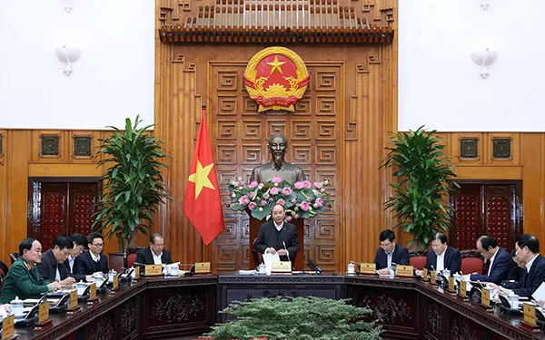 Thủ tướng Chính phủ Nguyễn Xuân Phúc đã chủ trì cuộc họp Thường trực Chính phủ về công tác phòng chống dịch COVID-19.