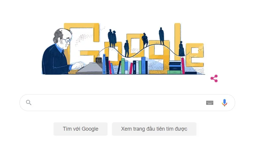 Doodle Google vinh danh 'cây bút' lừng danh Jaan Kross