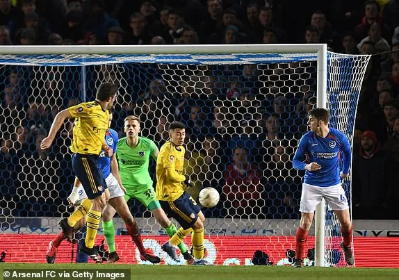 Kết quả bóng đá Anh 3/3: Đá bại Portsmouth, Arsenal vào Tứ kết Cup FA
