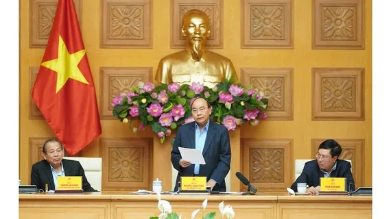 Thủ tướng Nguyễn Xuân Phúc chủ trì họp Thường trực Chính phủ về công tác phòng chống dịch Covid-19