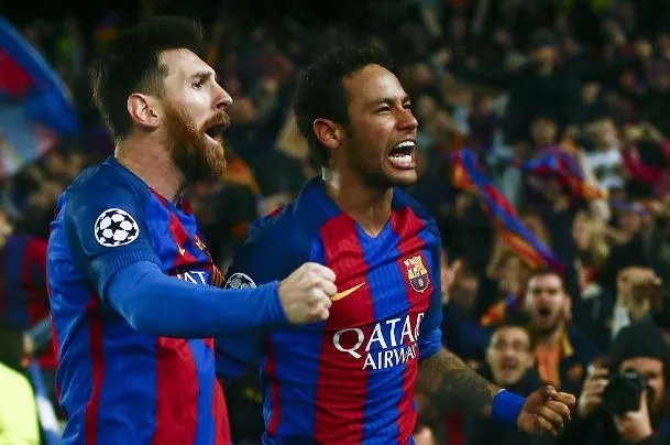 Messi và Neymar khi còn ở Barca