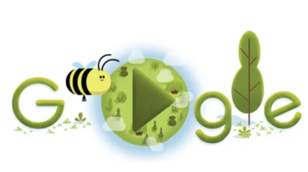 Google Doodle, ngày trái đất, loài ong