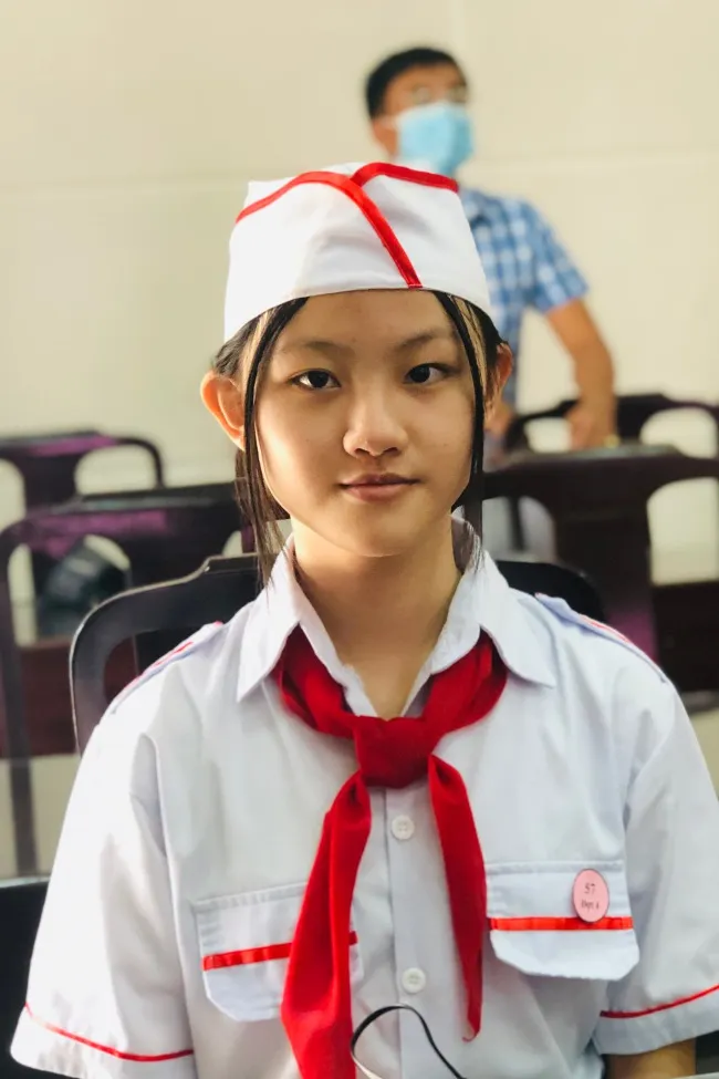 Em Phạm Tường Vân Khánh - Học sinh lớp 9/1, Liên đội phó trường Trung học cơ sở An Lạc là cá nhân tiêu biểu trong học tập và làm theo tư tưởng, đạo đức, phong cách Hồ Chí Minh giai đoạn 2019-2020.