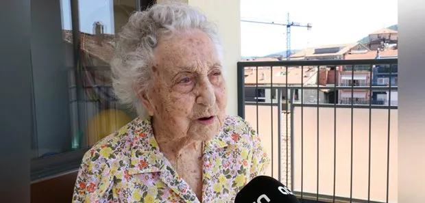 Cụ bà Maria Branyas 113 tuổi chiến thắng virus SARS-CoV-2.(Nguồn: nenow.in)