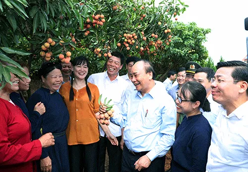 Thủ tướng Nguyễn Xuân Phúc làm việc với lãnh đạo chủ chốt tỉnh Bắc Giang
