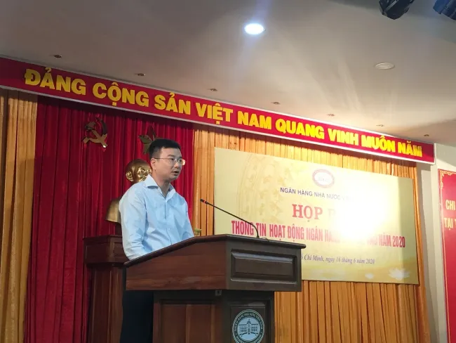 Ông Phạm Thanh Hà, Vụ Trưởng vụ Chính sách Tiền tệ thông tin về định hướng điều hành chính sách tín dụng.
